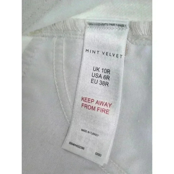 Mint Velvet Luxury‎ Metallic Silver High Rise Leather Pants Size 10R - Picture 8 of 11